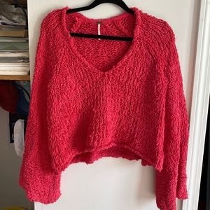Pink Free People Sweater